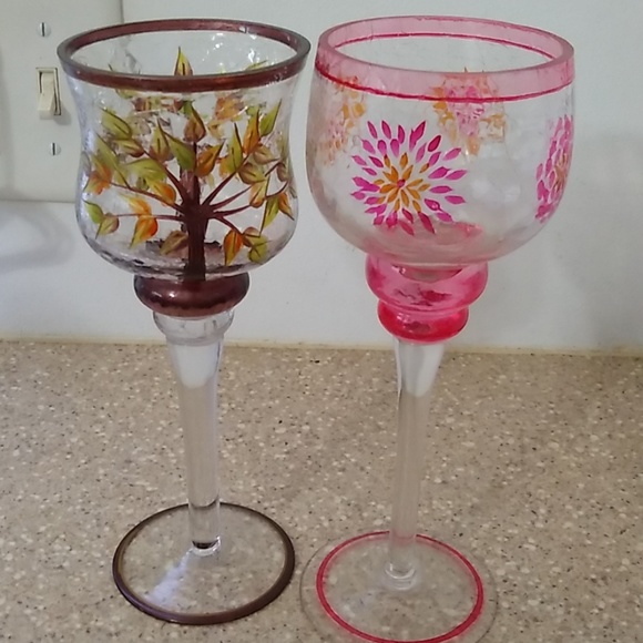 Yankee Candle Other - "Yankee Candle" Wine Glass Votive Candleholders Yankee Candle Other - "Yankee Candle" Wine Glass Votive Candleholders
